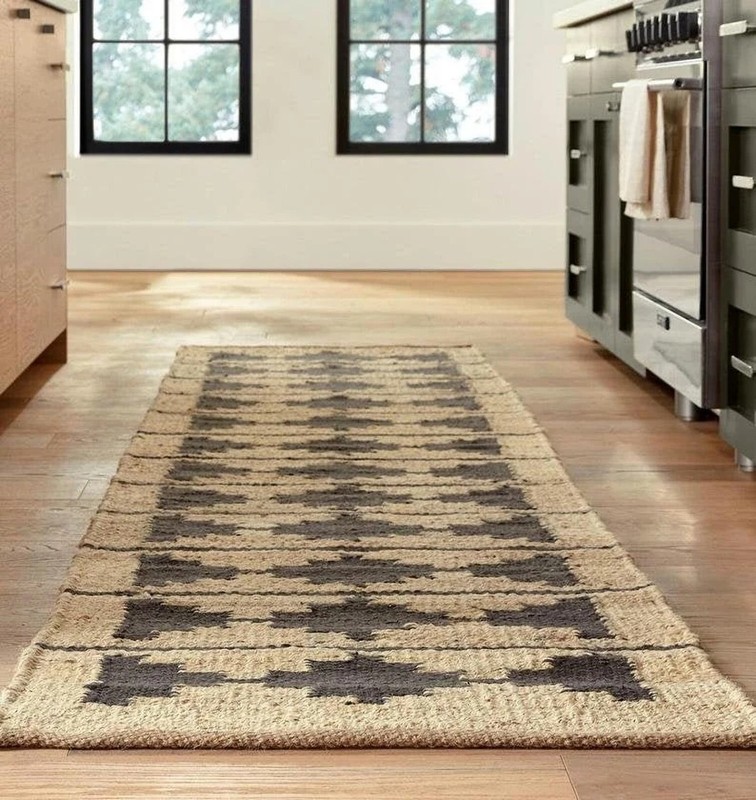 Black Plus Hemp Stairs Jute Runner,Area Rug gallery