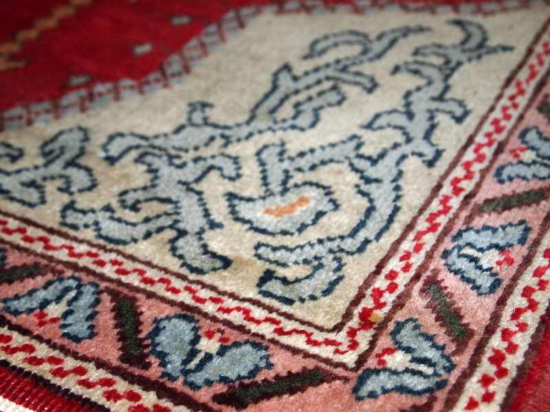 Handmade antique Turkish Konya rug 2.9' x 3.5' (69cm x 108cm) 1920s - 1C500 gallery