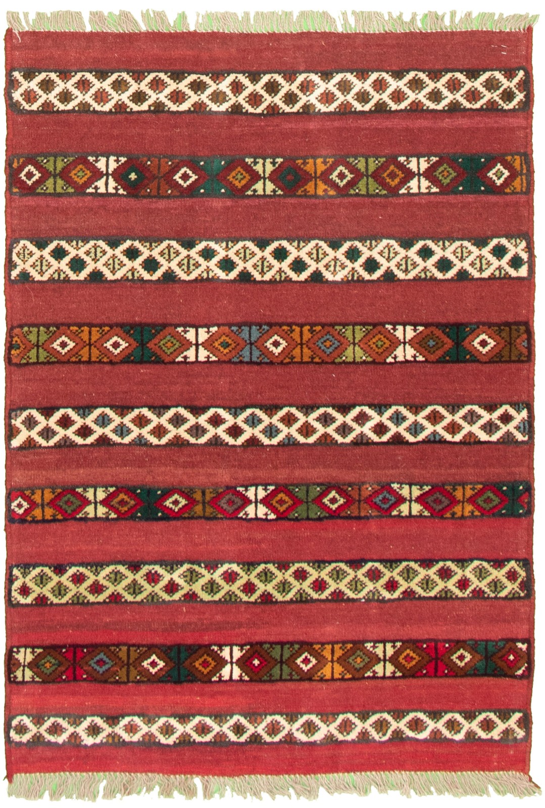3'7" x 5'2" Vintage Hand Knotted Area Rug Traditional Oriental Wool Carpet gallery