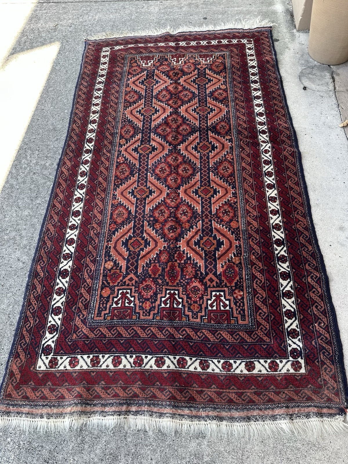 Vintage Baloouchi Tribal Handmade Oriental Rug 74”x42” gallery