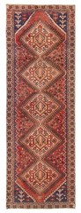 3’2″ x 9’2″ Vintage Hand-knotted Runner Rug Traditional Oriental Wool Carpet