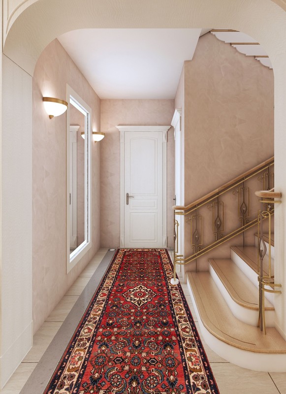 3'1" x 9'10" Vintage Hand-knotted Runner Rug Traditional Oriental Wool Carpet gallery