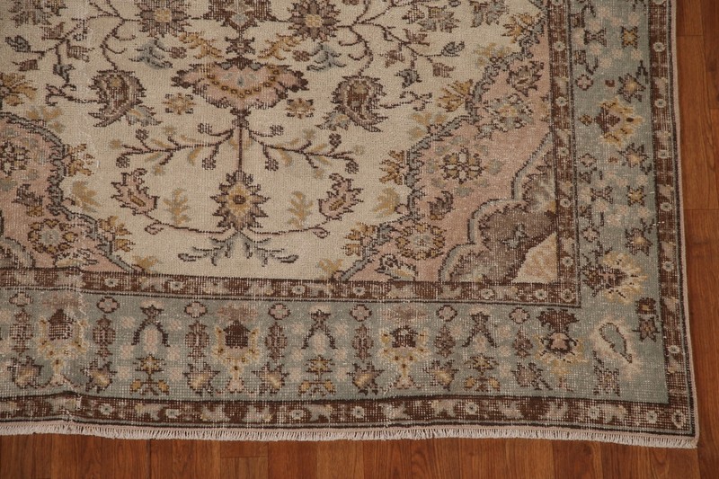 Handmade Wool Anatolian Distressed Area Rug 5x9 Vintage Carpet gallery