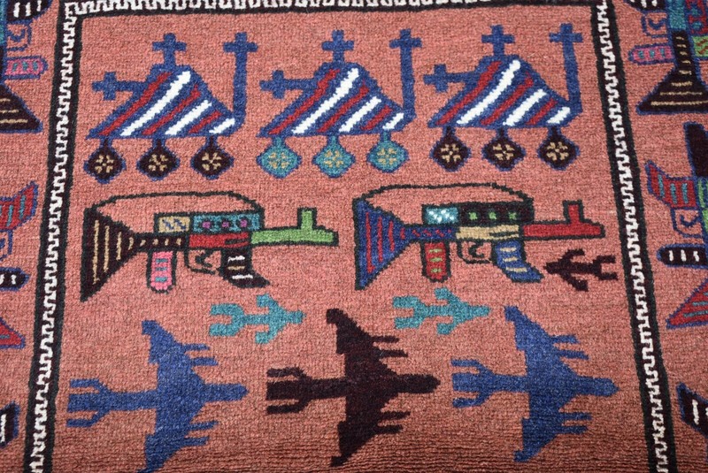 2'10 x 4'8 ft Hand knotted vintage afghan tribal shindand war area rug, 3x5 rug gallery