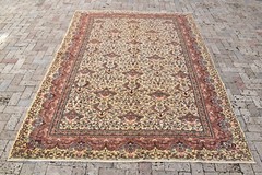 Turkish Rug 78”x113” Bunyan Carpet Vintage 201x289cm Floral Decor Wool Rug 6×9