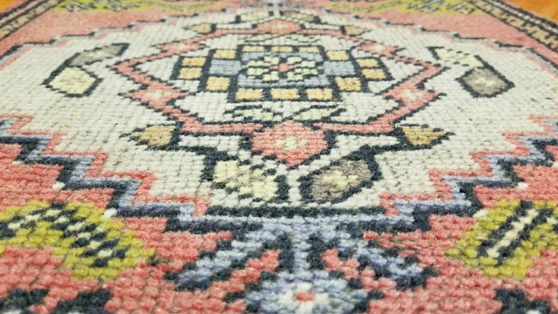 Vintage Turkish Tribal Rug 1'9" x 3’ gallery