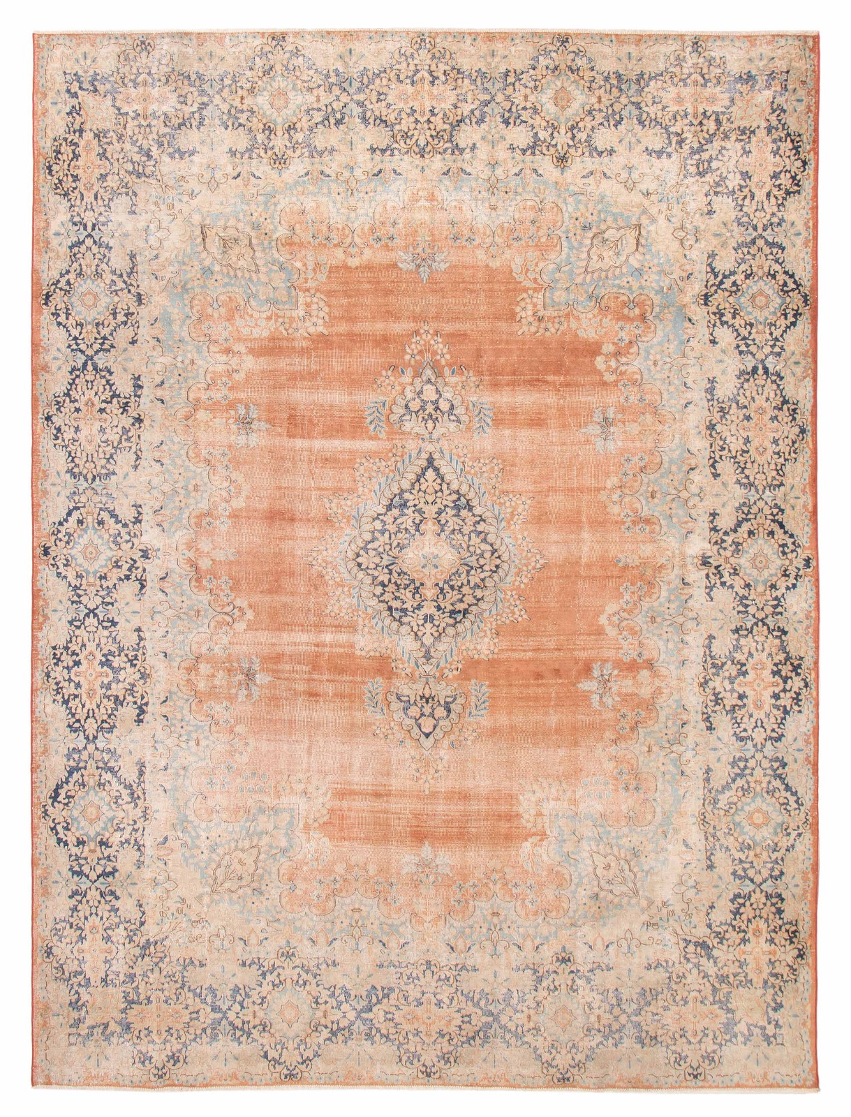 Vintage 9'9" x 13'2" Traditional Hand Knotted Vegetable Dye Wool Area Rug gallery
