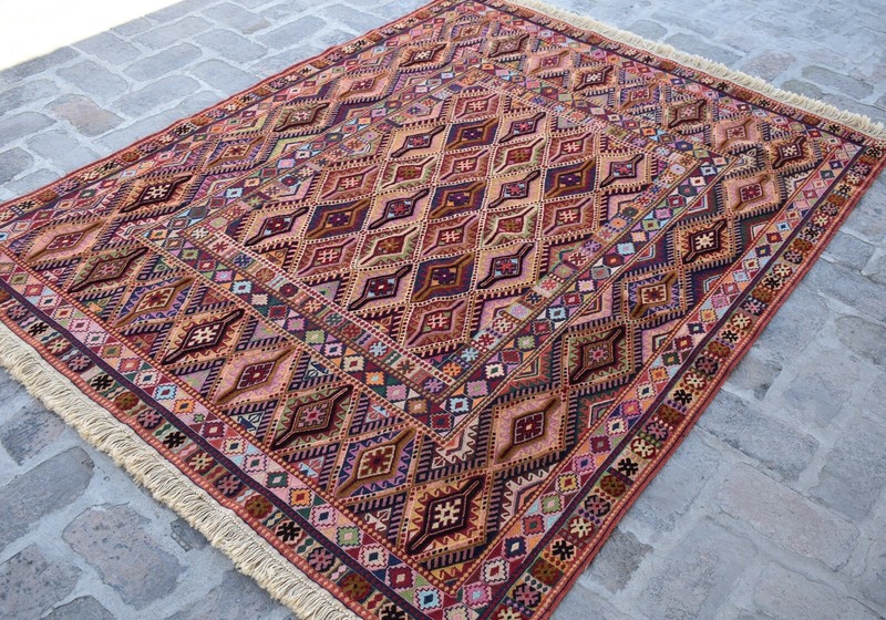 5'1 x 6'7 Fine quality handmade afghan moshvani beljik area rug, Merino wool rug gallery