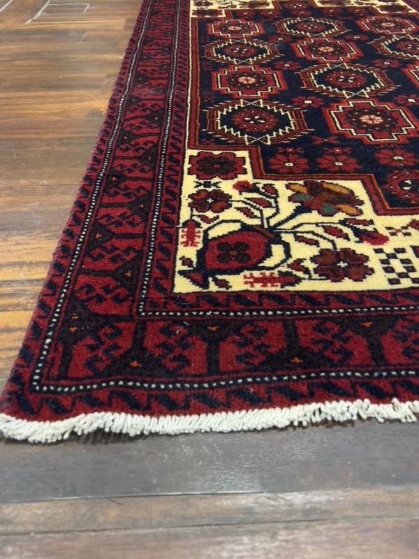 Genuine Hand Knotted Turkish Oushak Heriz GeometricArea Rug Carpet 3’4x6’4,#1013 gallery