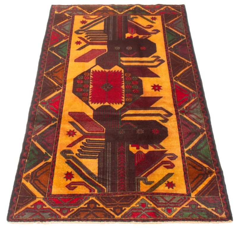 Vintage Hand-Knotted Area Rug 3'6" x 6'7" Traditional Wool Carpet gallery