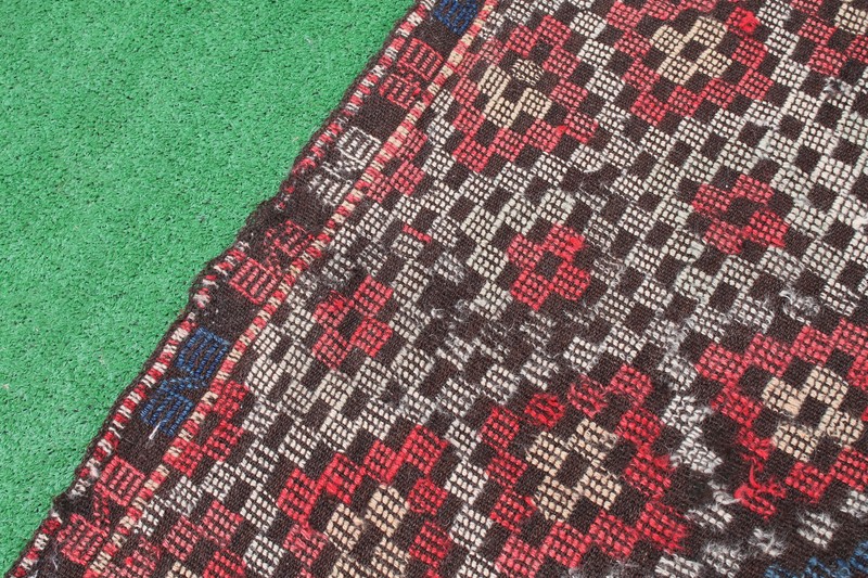 Turkish Kilim Rug 58''x73'' Handwoven Adana Cicim Kilim 150x186cm Primitive Rug gallery