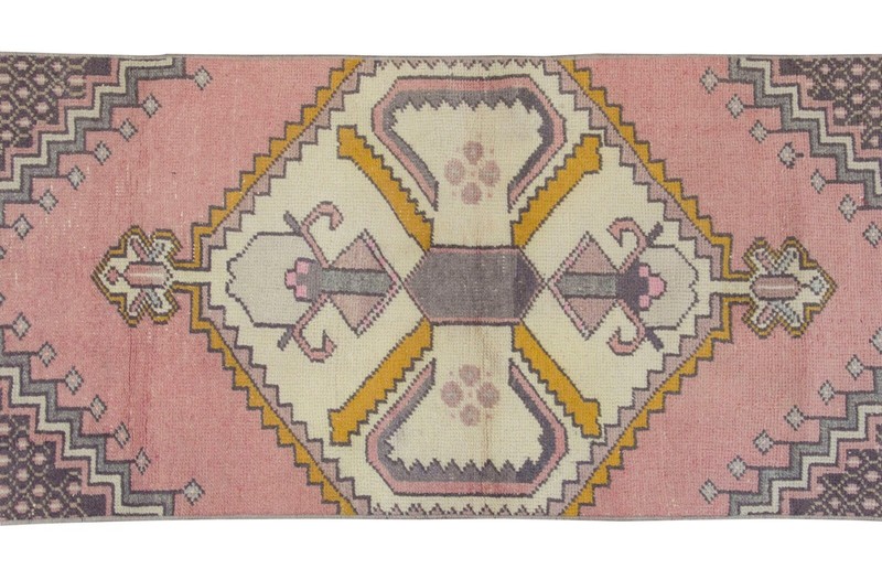 Turkish Runner,Vintage Runner,Oushak Rug,Floor Rug,Runner Rug, 2'4 X 6'3 feet gallery