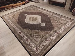 10′ x 14′ FINE INTRICATE Mahi Medallion Handmade-knotted Wool/Silk Rug 587162