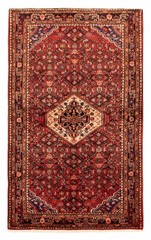 Vintage Hand-Knotted Area Rug 4’3″ x 6’11” Traditional Wool Carpet