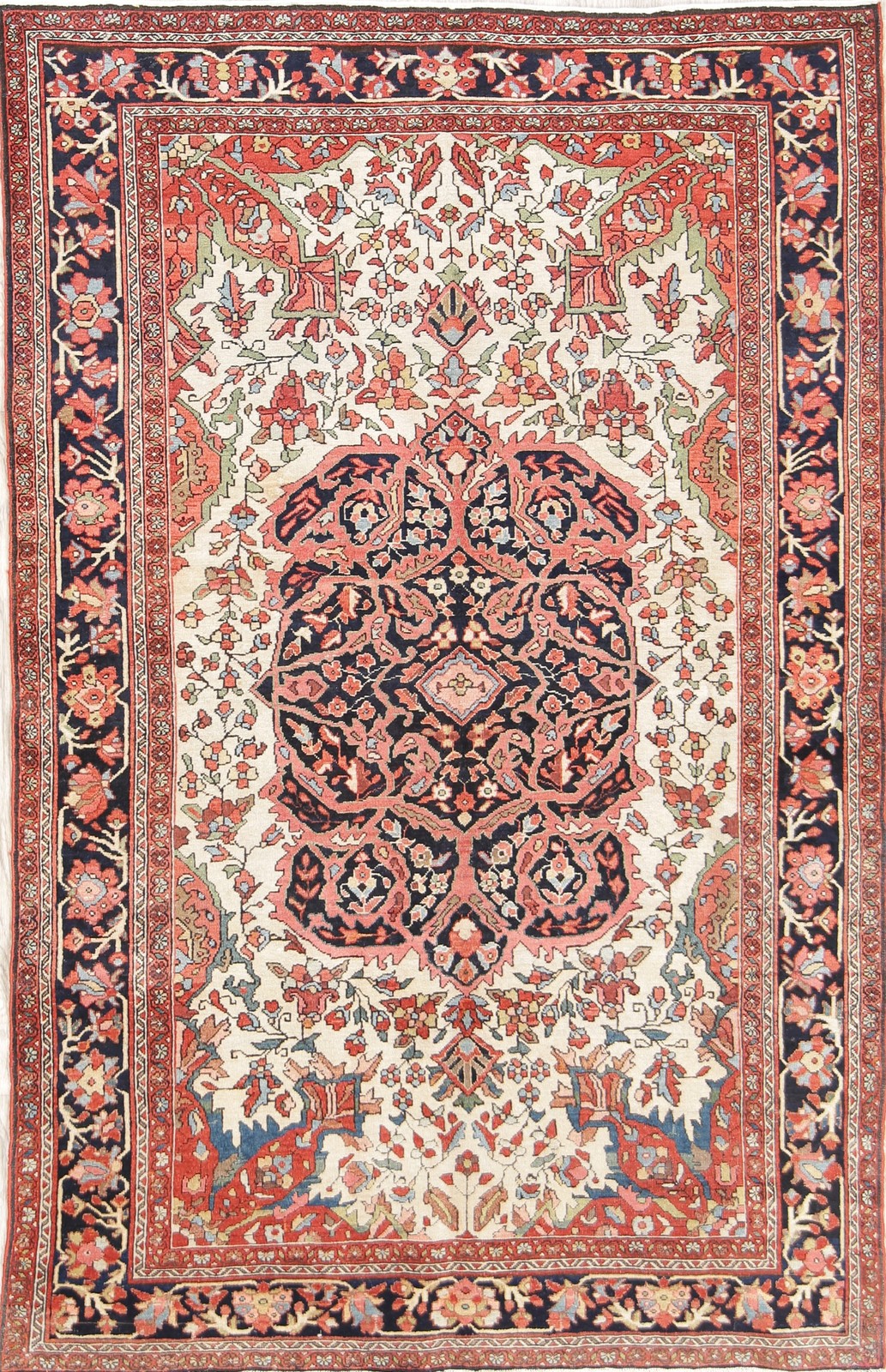 Pre-1900 Antique Traditional Area Rug 4x7 Ft Handmade 100% Vegetable Dye Carpet gallery