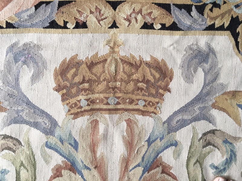 Vintage Original French Aubusson Rug gallery