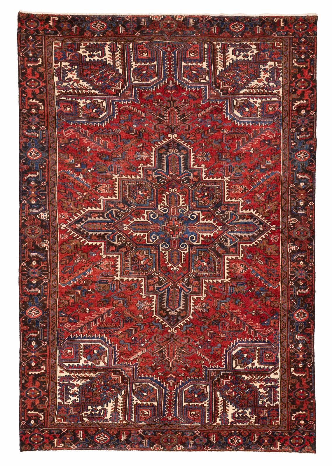 Vintage Traditional Hand-Knotted Area Rug 7'5" x 10'8" Oriental Wool Carpet gallery