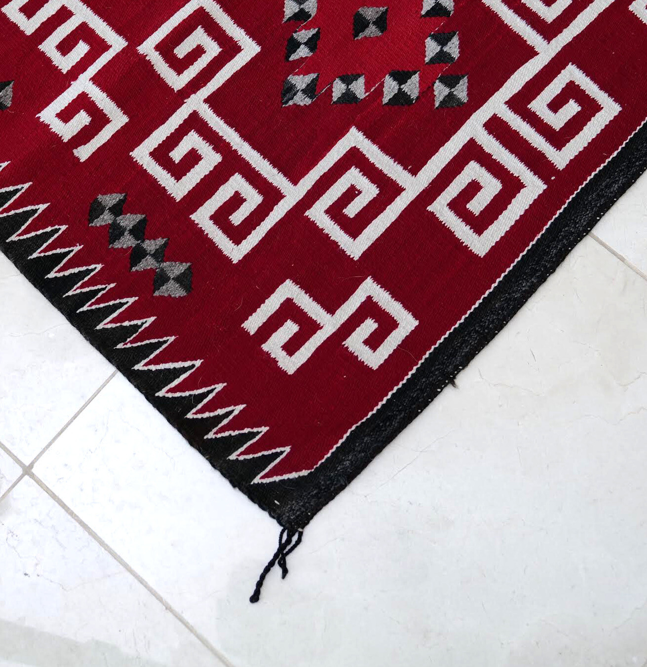 Dark Red Navajo Rug gallery