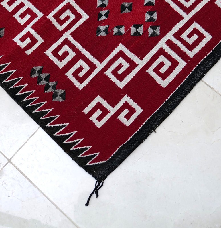 Dark Red Navajo Rug gallery