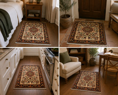 NATURAL WOOL Old Oriental Rugs,Hand Woven,knotted size Approximately 2’5″ x 3’2″