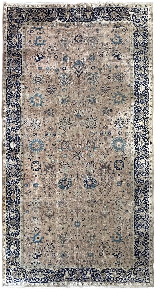 9X17 Antique Turkish Oushak Rug 264cm x 528cm Circa 1870