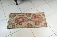 Anatolian Runner 3×1.3 ft Vintage Turkish Runner Oushak Runner Rug Y36
