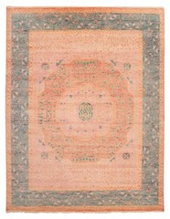 Vintage Hand-Knotted Carpet 9’2″ x 11’9″ Traditional Oriental Wool Area Rug