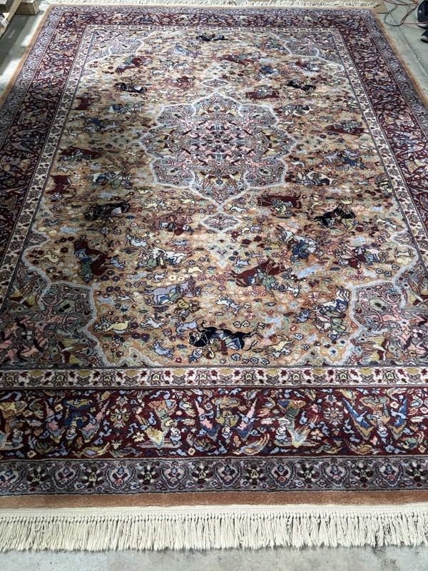 AUTHENTIC AMERICAN KARASTAN HUNTING PATTERN #723 RUG CARPET 8' 8" x 12' gallery