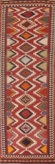 Vegetable Dye Kilim Reversible 13 ft. Runner Rug 4×13 Flatweave Carpet