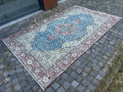 Large rug, Turkish rug, Vintage rug, Wool rug, Handmade rug, Carpet 5,9 x 9,4 ft