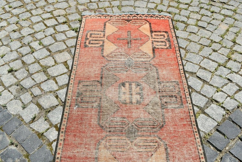 Turkish Oushak Rug 2'7 x 9'8 ft. Vintage Anatolian Corridor Runner Hallway Rug gallery