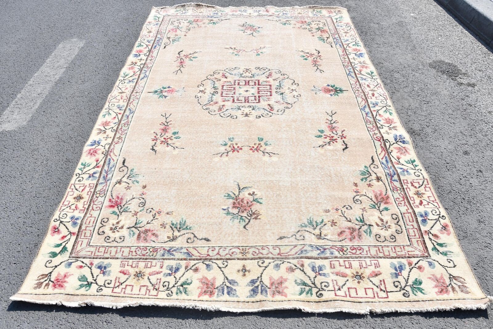 Turkish Rug, Vintage Rug, 3.5x6.8 ft Accent Rug, Home Decor Rug, Moroccan Rug gallery