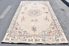 Turkish Rug, Vintage Rug, 3.5×6.8 ft Accent Rug, Home Decor Rug, Moroccan Rug