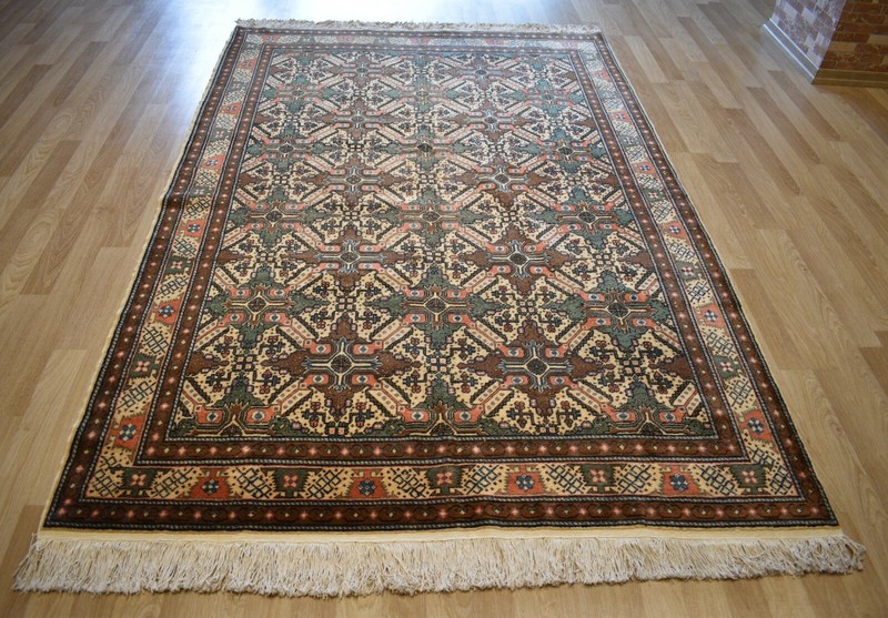 Antique Genuine Turkish Kazak Star Pattern Handmade Rug 7Ftx10Ft Free Shipping gallery