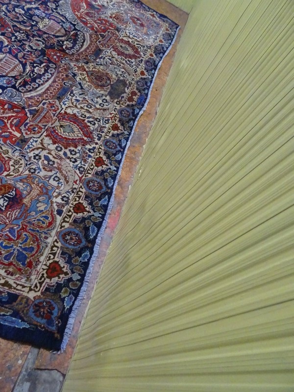 Exquisite 1950's Authentic Vintage Mint Hand Made Knotted Rug 9.7 x 12.8 gallery