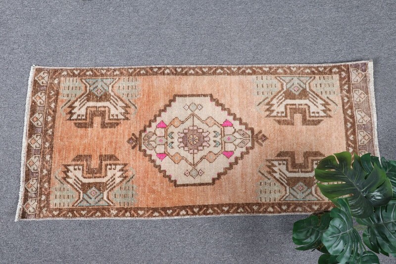 Turkish Rugs, Kitchen Rugs, Vintage Rug, Moroccan Rugs, 1.5x3.4 ft Small Rug gallery