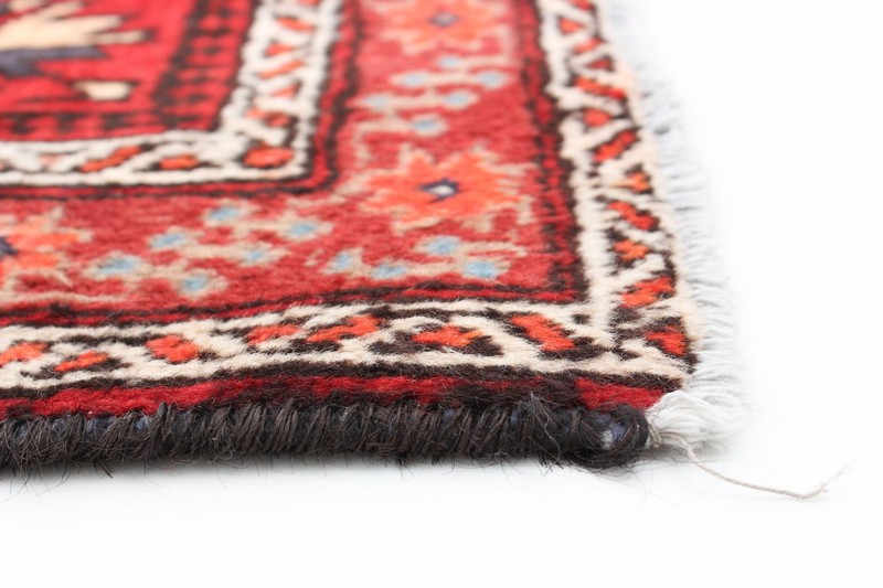 Vintage Red Traditional 4'3" x 6'11" Hand-Knotted Oriental Wool Area Rug gallery