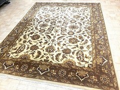 8×10 INDO OUSHAK SULTANABAD ZIEGLER RUG AUTHENTIC HAND KNOTTED WOVEN 100% WOOL