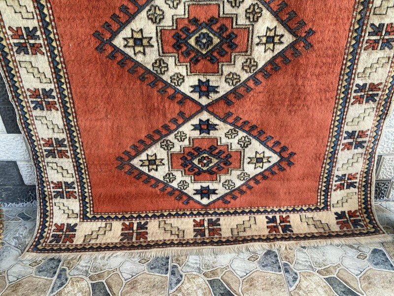Vintage Turkish Oushak Rug | 5 x 6 ft | Farmhouse Handmade Floral Wool Area Rug gallery