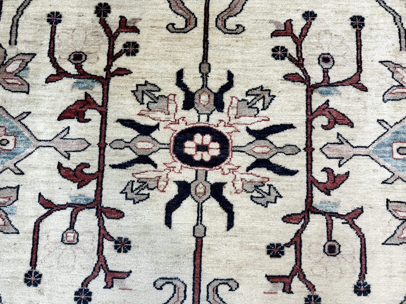 Peshawar Rug 10x14, Beige and Rust Red, Large Pak Per'sian Rug, Pakistani Rug gallery