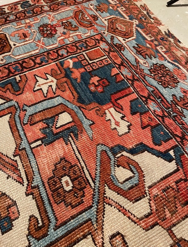 Large circa 1890 Serapi rug,10.5x 15.8 hand made, 100% wool, very good condition gallery
