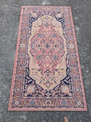 Oriental Rug, Retro Carpet, Bridge, Vintage 160 X 80 P6