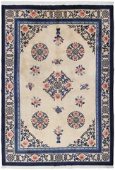 9×12 Vintage Chinese Peking Art Deco Rug Ivory 254cm x 353cm C.1930