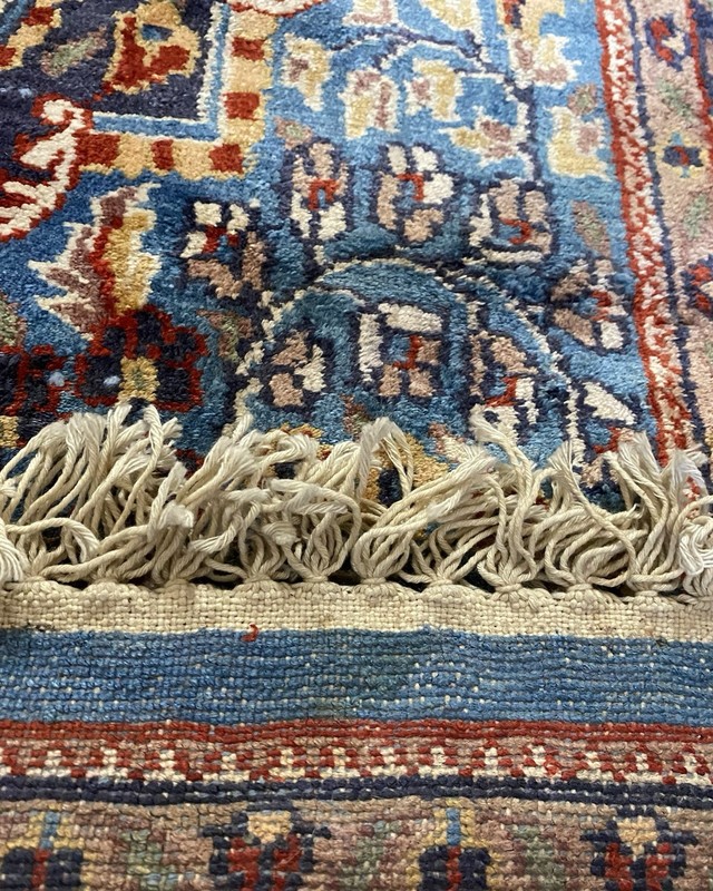 Antique Hand-knotted Oriental Wool On Cotton Warp Runner Rug, 11’10” X 2’ gallery