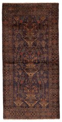 Vintage Hand-Knotted Area Rug 3’11” x 8’0″ Traditional Wool Carpet