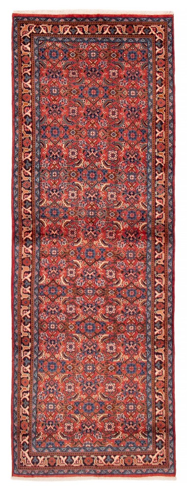3'3" x 9'7" Vintage Hand-knotted Runner Rug Traditional Oriental Wool Carpet