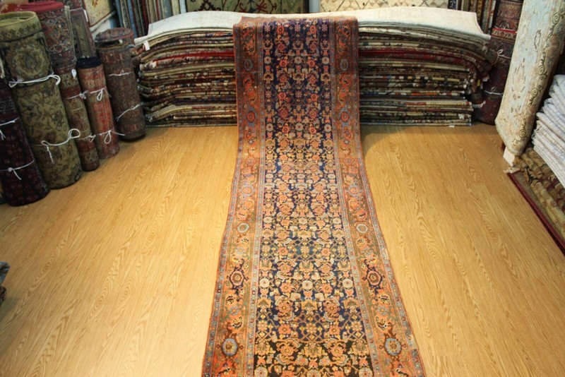 4' x 17' Antique Bidjar Rug Early 1900 matches Hamadan, Heriz, Caucasian kurdish gallery