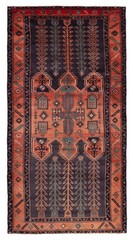 Traditional Vintage Hand-Knotted Carpet 4’11” x 9’8″ Wool Area Rug