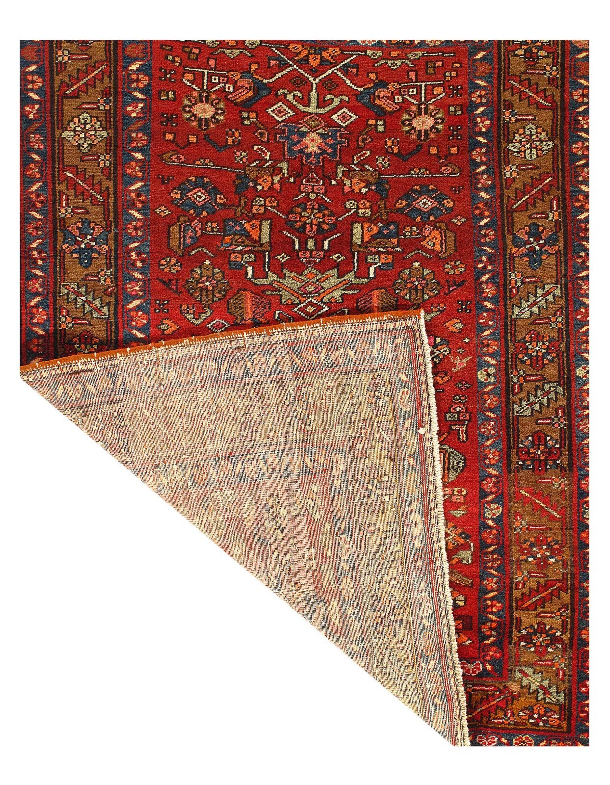 Red Color Fine Hand Knotted Antique N.W 4'8'' X 6'4'' gallery