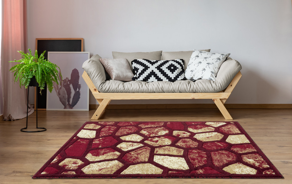 MAJESTIC RUG 2*3 : F605A L.RED / BERBER gallery